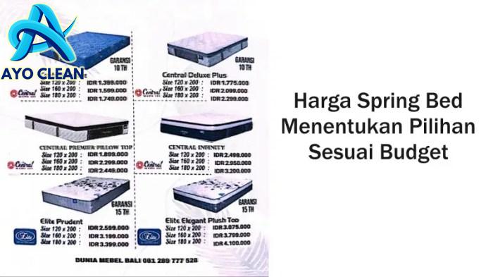 Tips Cara Memilih Spring Bed yang Bagus - Dunia Mebel bali