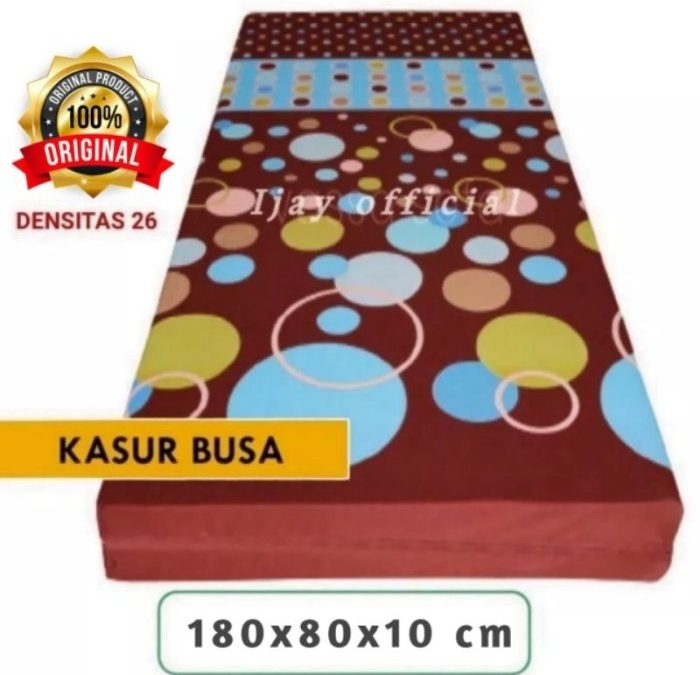 Jual Kasur Busa Single Ukuran 180x80x10cm Untuk 1 Orang Kualitas Super ...