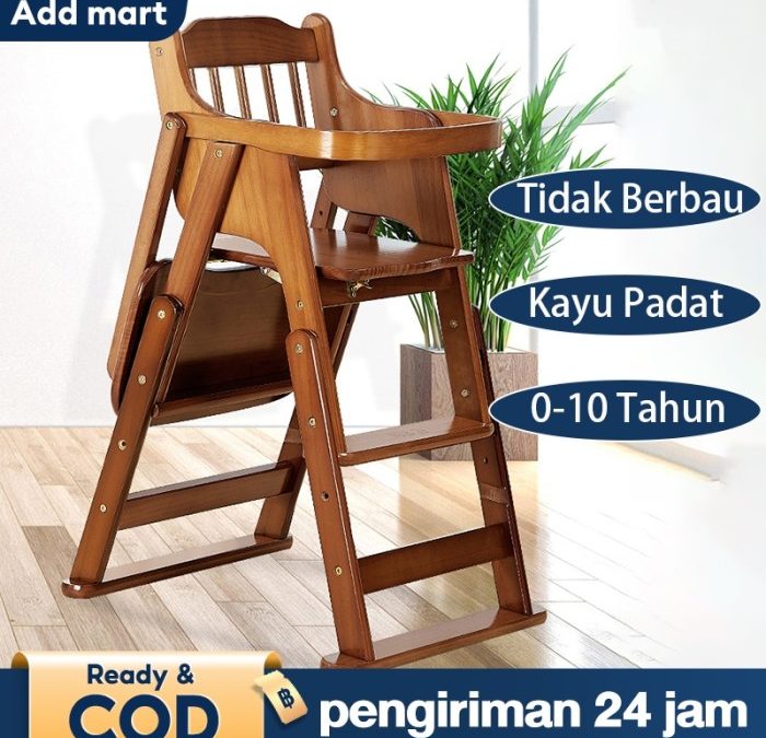 Jual 【100% Kayu】Kursi Makan Anak Bangku Bayi Kursi Makan Bayi Kayu ...