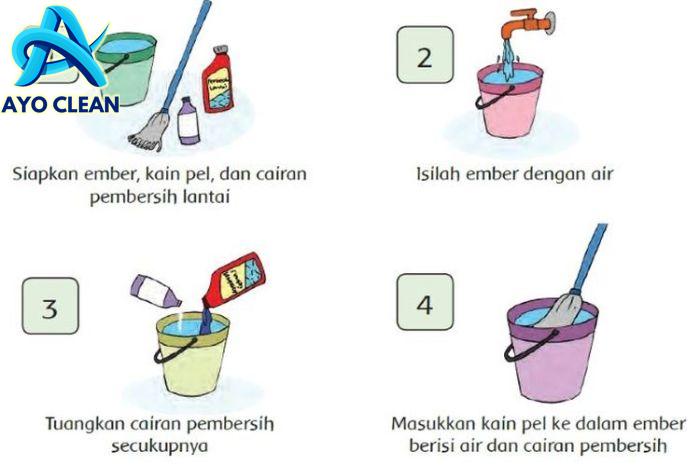 Cara mengepel lantai