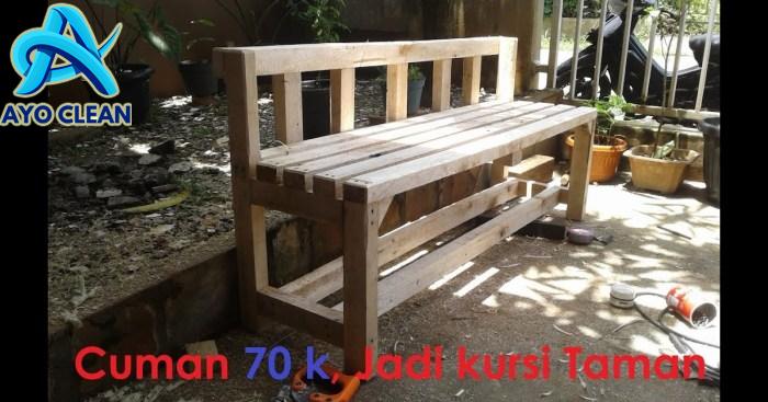 Cara membuat kursi santai dari kayu bekas