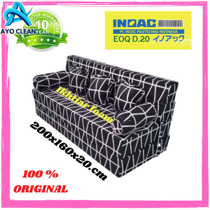 Cara melipat sofa bed inoac