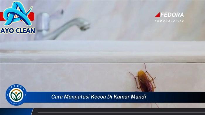 Cara Mengusir Kecoa Terbang di Kamar Mandi Secara Alami!