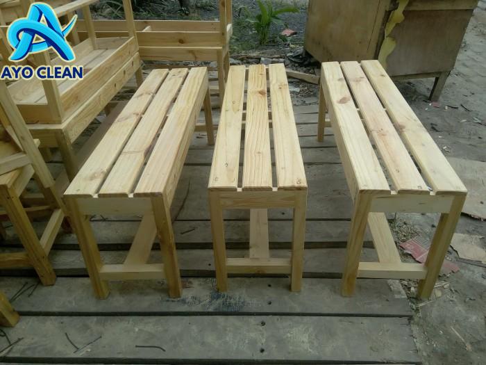 Cara membuat kursi kayu panjang sederhana