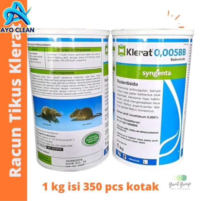 Jual Racun Tikus Sawah Sistemik Klerat 1Kg Tikus Mati Kering Tidak ...