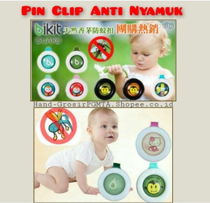 Jual Pin Anti Nyamuk Serangga Bikit Guard Clip Mosquito | Shopee Indonesia