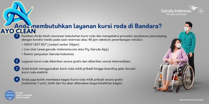 Cara meminta kursi roda di bandara