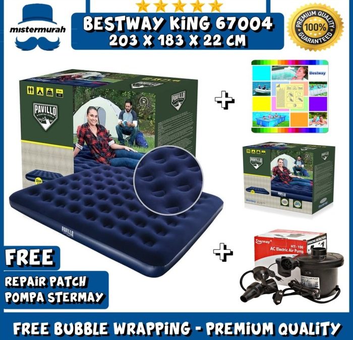 Jual BESTWAY 67004 Kasur Angin KING Size 203 x 183cm / Matras Kasur ...