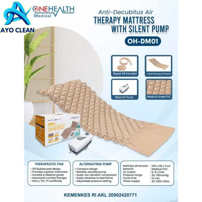 Jual (MUTIARA ALKES) ONEHEALTH KASUR ANTI LUKA DECUBITUS 1 SET SIAP ...