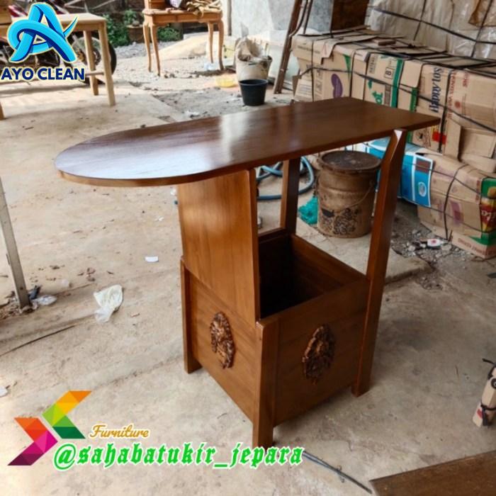 Jual MEJA STRIKA LIPAT || MEJA SETRIKA KAYU JATI, LIPAT JADI KURSI ...