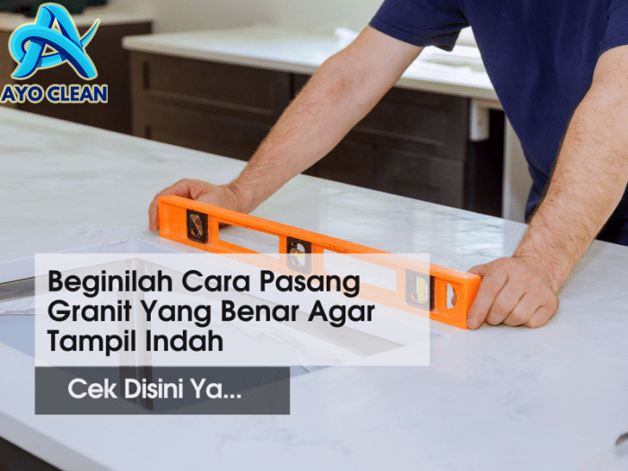 Cara memasang granit lantai