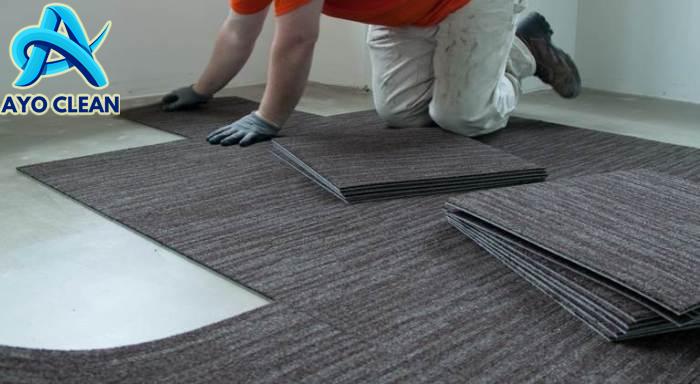 Cara pasang karpet vinyl