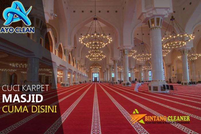 Cara cuci karpet masjid