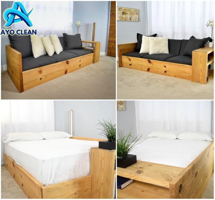 Cara membuat rangka sofa bed