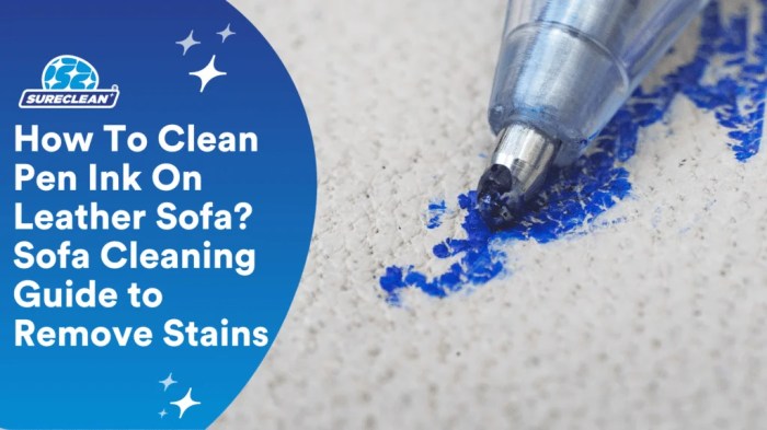 Cara membersihkan tinta pulpen di sofa kulit