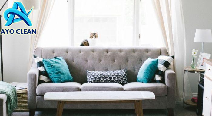 Cara membersihkan sofa bahan polyester