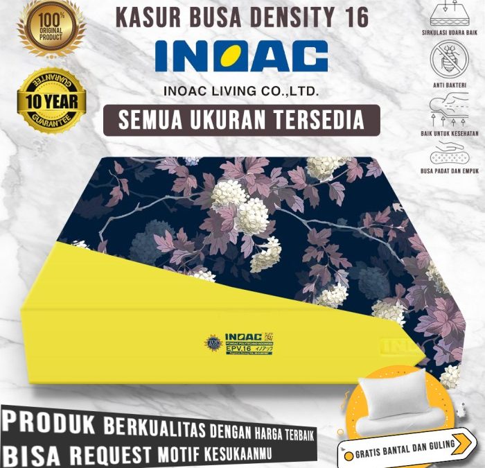 Jual Kasur Busa INOAC Original Garansi 10 Tahun Berkualitas Tahan Lama ...