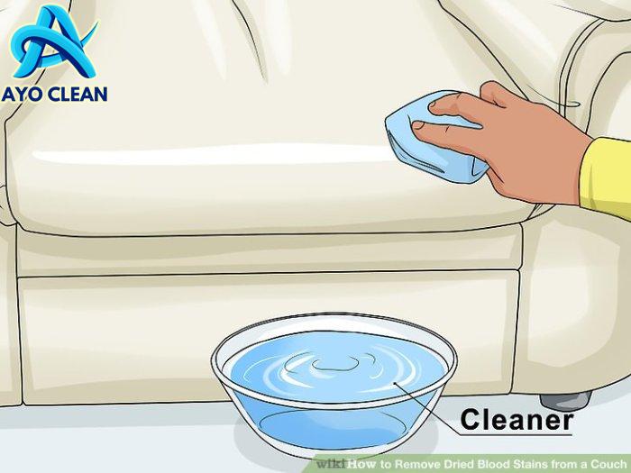 How to Remove Dried Blood Stains from a Couch: 15 Steps