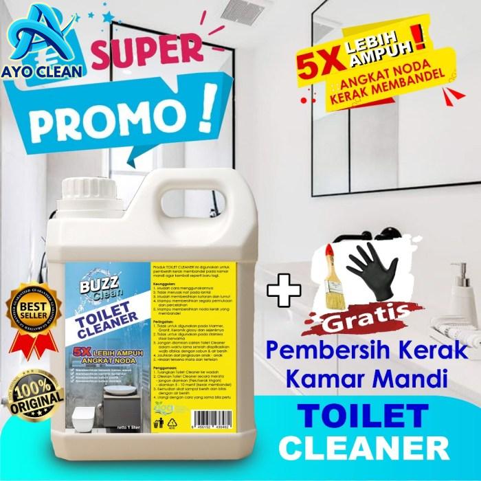 Jual BUZZCLEAN Pembersih Kerak Kamar Mandi Untuk Lantai Dinding Kamar ...