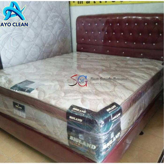 Jual FULL SET BIGLAND UKURAN LENGKAP / KASUR SPRING BED DENGAN LAPISAN ...