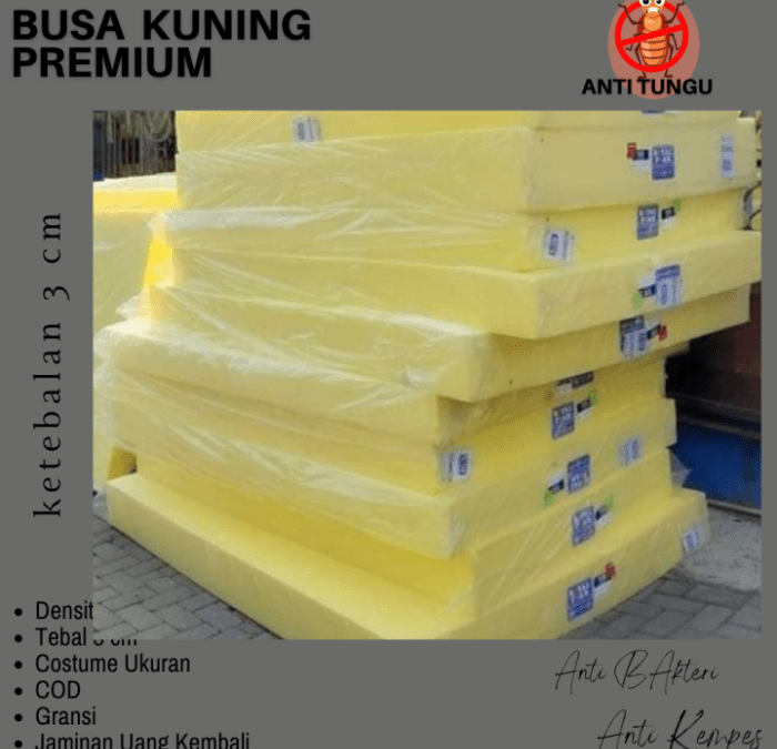 Busa Lembaran Royal Foam Tebal 3 cm Ukuran 200x80 Spons Gosok Media ...