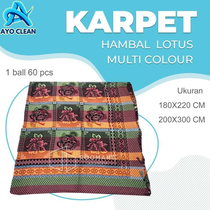 Jual KARPET RAJUT / KARPET HAMBAL LOTUS MULTI COLOUR - UKURAN 200X300 ...