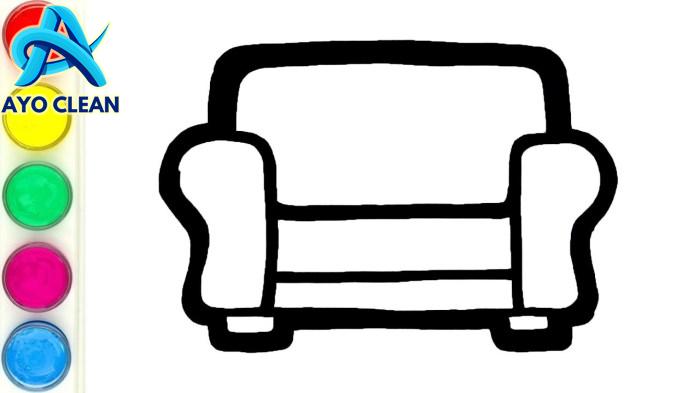 Detail Cara Menggambar Kursi Sofa Koleksi Nomer 3