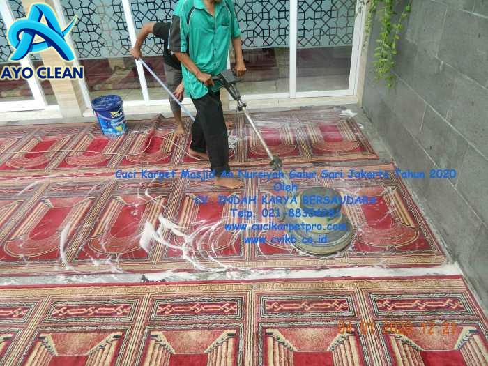 Cuci Karpet Masjid An Nursiyah Galur Sari Jakarta 01/2020