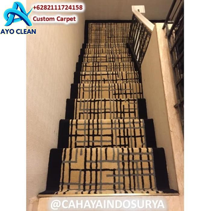 Cara pasang karpet tangga