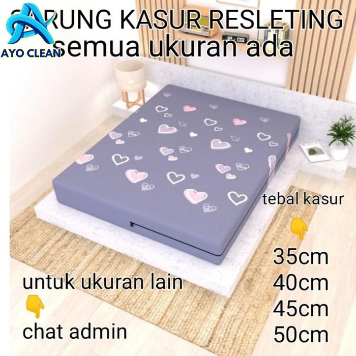 Cara memasang sarung kasur busa resleting