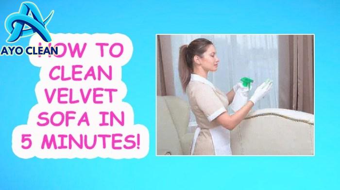 Velvet Sofa Cleaning | Cabinets Matttroy