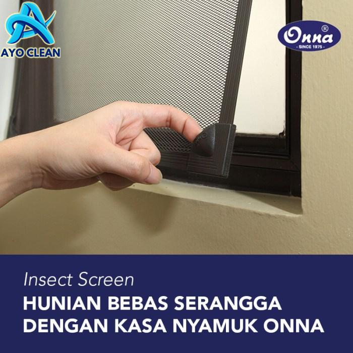 Cara memasang kasa nyamuk