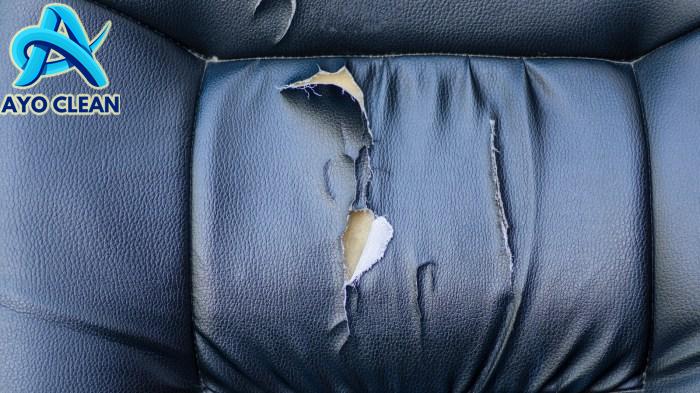 Cara memperbaiki kain sofa yang robek