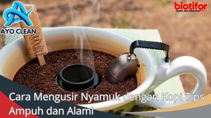 Cara Mengusir Nyamuk dengan Kopi Tips Ampuh dan Alami