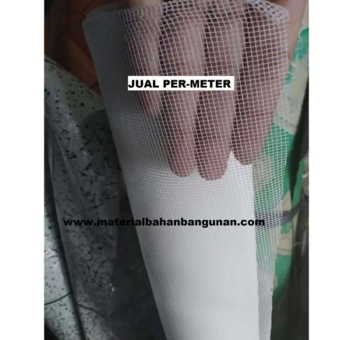 Jual Jaring Anti Serangga Ventilasi Penghalang Nyamuk Putih Permeter ...