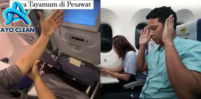 Ini Cara Tayamum Dalam Pesawat Dengan Betul, Mudah Je!