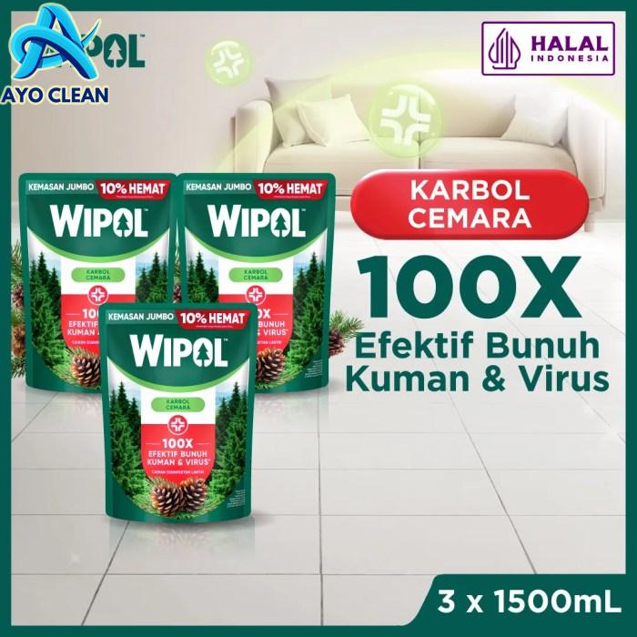 Promo Wipol Pembersih Lantai Cairan Disinfektan Teruji Dermatologis ...