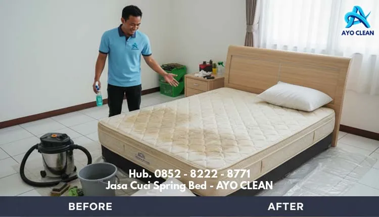 Jasa Cuci Spring Bed Terdekat di Serang Baru